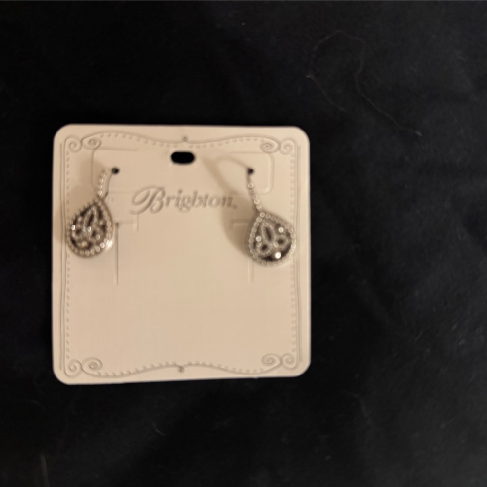 Brighton Intricate Silver Drop Earrings